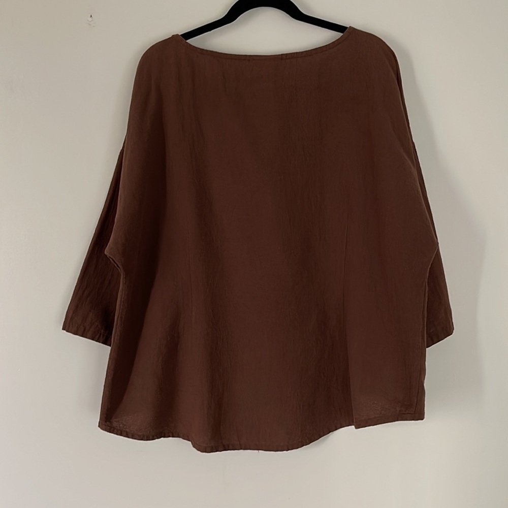 Soft Surroundings Oversized Blouse Drop Shoulder Top Sz XL - Picture 2 of 12
